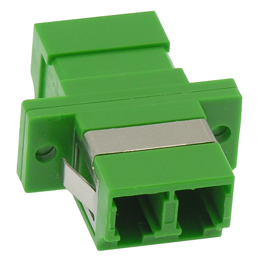 LC/APC Singlemode Duplex Fiber Optic Coupler with Flange, LC/APC Singlemode Duplex Fiber Optic Coupler with Flange,